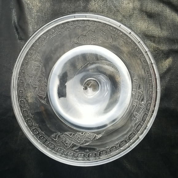 EAPG McKee & Bros. Jewel Diagonal Band Pedestal Compote Bowl - Picture 2 of 16